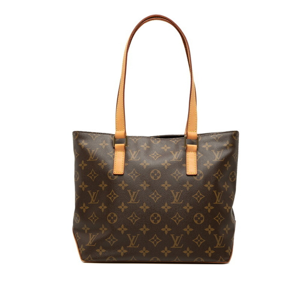 Louis Vuitton Monogram Cabas Piano Tote Bag M51148 Brown Leather Women's LOUI...